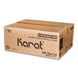 Karat PET Lids, 12 oz to 24 oz Cold Cups, No Hole Flat Lid, Clear, 1,000/Carton (KRTCKC626TSNH) Case of 1000