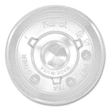 Karat PET Lids, Fits 12 oz to 22 oz Double Poly Paper Cold Cups, Flat Lid, Clear, 1,000/Carton (KRTCKCL90) Case of 1000