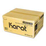 Karat PET Lids, Fits 12 oz to 24 oz Cold Cups, No Hole Dome Lid,,Clear, 1,000/Carton (KRTCKDL626NH) Case of 1000
