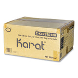 Karat PET Lids, Fits 8 oz to 10 oz Cold Cups, No Hole Flat Lid, Clear, 1,000/Carton (KRTCKC78TSNH) Case of 1000