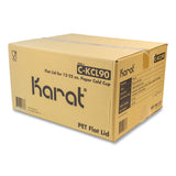 Karat PET Lids, Fits 12 oz to 22 oz Double Poly Paper Cold Cups, Flat Lid, Clear, 1,000/Carton (KRTCKCL90) Case of 1000
