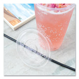 Karat PET Lids, Fits 32 oz Cold Cups, Flat Lid, Clear, 600/Carton (KRTKRTCKCL1045) Case of 600