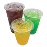 Karat PET Lids, Fits 8 oz to 10 oz Cold Cups, X Straw Hole, Clear, 1,000/Carton (KRTCKC78TS) Case of 1000