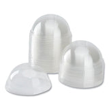 Karat PET Lids, Fits 12 oz to 24 oz Cold Cups, No Hole Dome Lid,,Clear, 1,000/Carton (KRTCKDL626NH) Case of 1000
