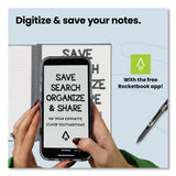 Rocketbook Fusion Smart Notebook, Seven Assorted Page Formats, Black Cover,  (18) 8.8 x 6 Sheets (RKBEVRFEKA) Each