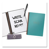 Rocketbook Core Smart Notebook, Lined Rule, Teal Cover,  (18) 8.8 x 6 Sheets (RKBEVR2EKCCE) Each