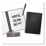 Rocketbook Fusion Smart Notebook, Seven Assorted Page Formats, Black Cover,  (18) 8.8 x 6 Sheets (RKBEVRFEKA) Each