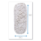 Rubbermaid® Commercial Kut-A-Way Dust Mop Head, Cotton, 24", White, 12/Carton (RCPFGK15300WH00) Case of 12