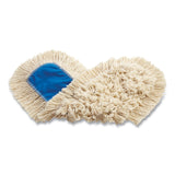 Rubbermaid® Commercial Kut-A-Way Dust Mop Head, Cotton, 24", White, 12/Carton (RCPFGK15300WH00) Case of 12