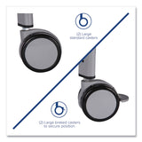 Gratnells Callero Plus Flat Shelf Trolley, Metal, 4 Shelves, 40.6" x 17.3" x 41.5", Silver (GTSSSET0644) Each