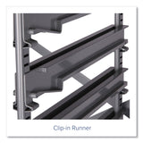 Gratnells Callero Plus Flat Shelf Trolley, Metal, 4 Shelves, 40.6" x 17.3" x 41.5", Silver (GTSSSET0644) Each