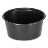 Fabri-Kal Portion Cups, 2 oz, Black, 2,500/Carton (FABPPC200B) Case of 2500