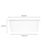 Karat Food Bucket, 32 oz, 6.5" Dia x 2.4"h, White, Paper, 360/Carton (KRTFPPSB32) Case of 360