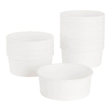 Karat Food Bucket, 32 oz, 6.5" Dia x 2.4"h, White, Paper, 360/Carton (KRTFPPSB32) Case of 360