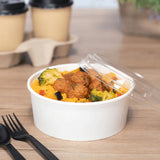 Karat Food Bucket, 32 oz, 6.5" Dia x 2.4"h, White, Paper, 360/Carton (KRTFPPSB32) Case of 360