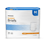 McKesson Classic Unisex Adult Incontinence Brief Medium Disposable Light Absorbency (973142_CS) 96/CS