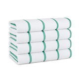 Hospeco® Las Rayas Beach Towel 30x60 Green, 4/Pack (HOSBT-HS3060-15GR) Pack of 4