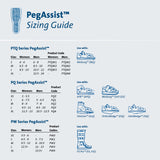 Peg Assist™ Insole Removable Peg EVA / Foam / Poron Cover Male 8-1/2 to 10 Blue (683937_EA) 1/EA