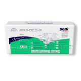Seni® Super Plus Unisex Adult Incontinence Brief Regular Disposable Heavy Absorbency (1163866_CS) 75/CS