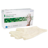 McKesson Confiderm® Exam Glove Large NonSterile Latex Standard Cuff Length Textured Fingertips Ivory Not Rated (921594_BX) 100/BX
