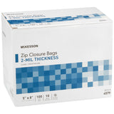 McKesson Reclosable Bag 5 X 8 Inch Polyethylene Clear Zipper Closure (1057373_BX) 10/BX