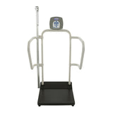 Health O Meter® Physician Scale ADA Compliant LCD Display 1000 lbs. / 454 kg Capacity Black / White AC Adapter / Battery Operated (677405_EA) 1/EA