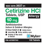 Mylan Allergy Relief 10 mg Strength Tablet 100 per Bottle (707130_BT) 1/BT