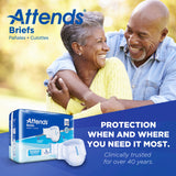 Attends® Unisex Incontinence Brief Large Disposable Heavy Absorbency (955305_CS) 72/CS