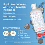 Mary Ruth's® Liquid Nighttime Multimineral Dietary Supplement Vitamin C / D / Calcium / Magnesium 1 mg - 1.7 mcg - 60 mg - 10 mg Strength Liquid 30 oz. Coconut Flavor (1271768_EA) 1/EA