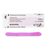 McKesson Adhesive Strip 3/4 X 3 Inch Plastic Rectangle Pink Sterile (1055594_CS) 2400/CS