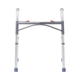 McKesson Dual Release Folding Walker Adjustable Height Aluminum Frame 350 lbs. Weight Capacity 25 to 32 Inch Height (1065260_EA) 1/EA