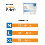 McKesson Classic Unisex Adult Incontinence Brief Medium Disposable Light Absorbency (973142_CS) 96/CS