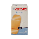 American® White Cross Adhesive Strip 2 X 4 Inch Plastic Rectangle Tan Sterile (127038_CS) 1200/CS