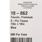 McKesson Procedure Towel 13 W X 18 L Inch Blue NonSterile (152051_CS) 500/CS