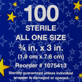 Glitter™ Stat Strip® Adhesive Strip 3/4 X 3 Inch Plastic Rectangle Kid Design (Glitter Strips) Sterile (256700_CS) 1200/CS