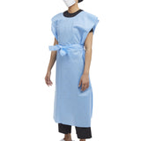 HPK Industries Patient Exam Gown X-Large Blue Disposable (914877_CS) 50/CS