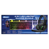 2Boom 4-in-1 LED Lighted Gaming Bundle, USB, Blue (MIGGHP440B) Each