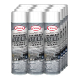 Claire Stainless Steel Polish and Cleaner, Lemon Scent, 15 oz Aerosol Spray (CGC841EA) Each