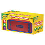 Crayola Portable Speaker, Bluetooth, Red/Blue (MIGCBT300R) Each