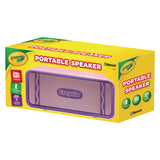 Crayola Portable Speaker, Bluetooth, Purple (MIGCBT300P) Each