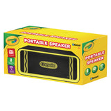 Crayola Portable Speaker, Bluetooth, Black/Yellow (MIGCBT300K) Each