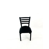 JMC Furniture White Horse Series Side Chairs, Supports Up to 300 lb, 18" Seat Height, Black Seat, Black Back, Black Base (JMCWHCBVSBLK) Each