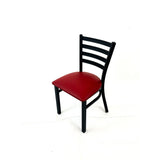 JMC Furniture White Horse Series Side Chairs, Supports Up to 300 lb, 18" Seat Height, Burgundy Seat, Black Back, Black Base (JMCWHCBVSBUR) Each