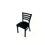 JMC Furniture White Horse Series Side Chairs, Supports Up to 300 lb, 18" Seat Height, Black Seat, Black Back, Black Base (JMCWHCBVSBLK) Each