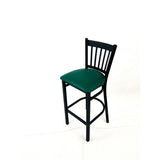 JMC Furniture Cobra Series Barstool, Supports Up to 300 lbs, 28.5" Seat Height, Green Seat, Black Back, Black Base (JMCCBBVSGRN) Each