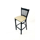 JMC Furniture Cobra Series Barstool, Supports Up to 300 lb, 28.5" Seat Height, Taupe Seat, Black Back, Black Base (JMCCBBVSTAU) Each