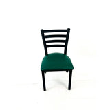 JMC Furniture White Horse Series Side Chairs, Supports Up to 300 lb,18" Seat Height, Green Seat, Black Back, Black Base (JMCWHCBVSGRN) Each