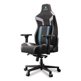 Eureka Ergonomic® Python II Ergonomic Chair, Supports up to 300 lb, 18.88" to 22.83" Seat Height, Black Fabric Seat, Black/Blue Fabric Back (EKAGC08BU) Each