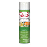 Claire Aerosol Air Freshener and Deodorizer, Lemongrass Citronella, 12 oz Aerosol Spray, 12 Cans (CGC1307) Each