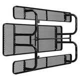 Global Industrial® Expanded Steel Picnic Table, Rectangular, 96 x 62 x 29.5, Black Top, Black Base/Legs (GBE277153BK) Each